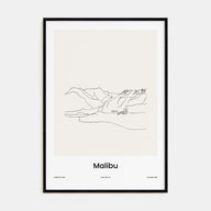 Malibu Drawn Poster