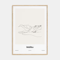 Malibu Drawn Poster