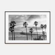 Malibu Landscape B&W Poster