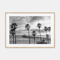 Malibu Landscape B&W Poster