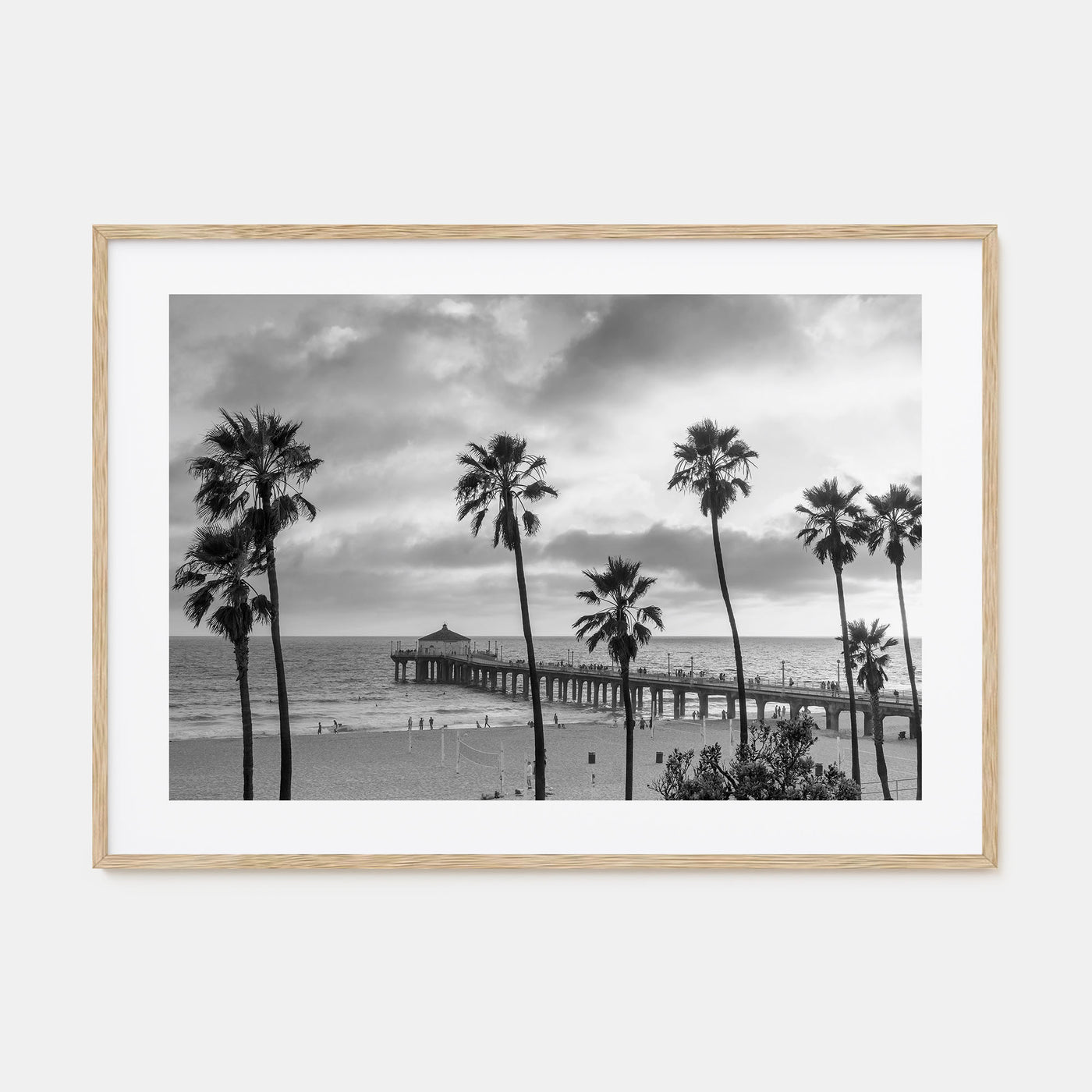 Malibu Landscape B&W Poster