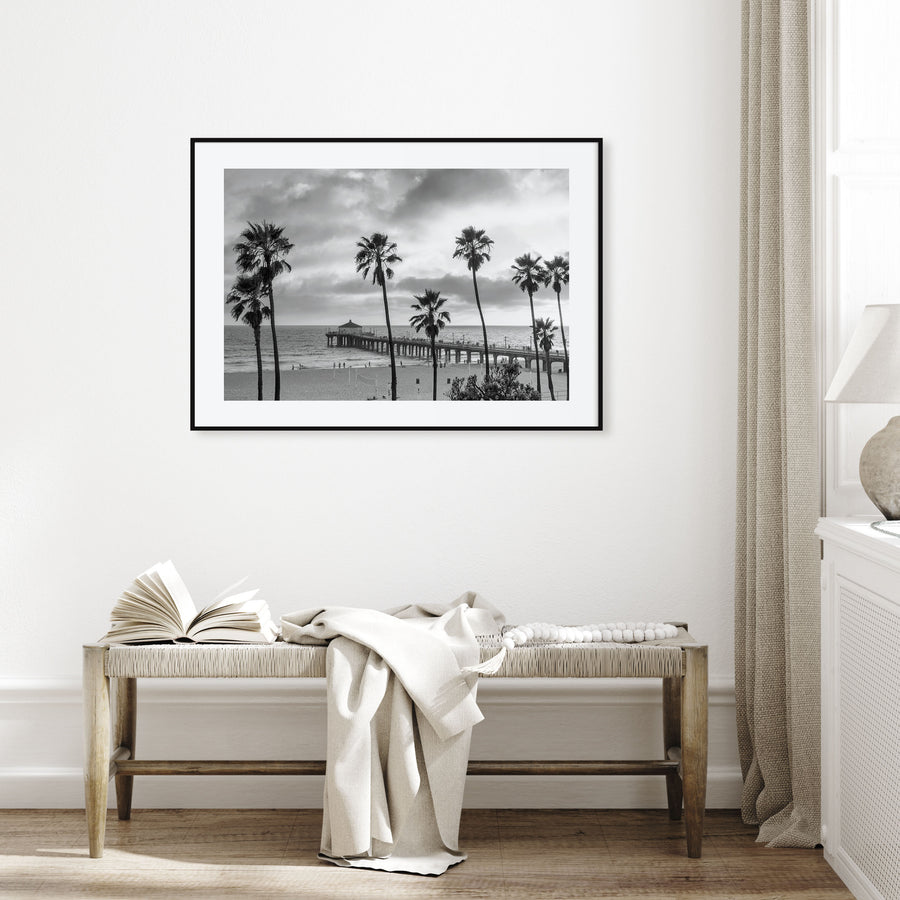 Malibu Landscape B&W Poster