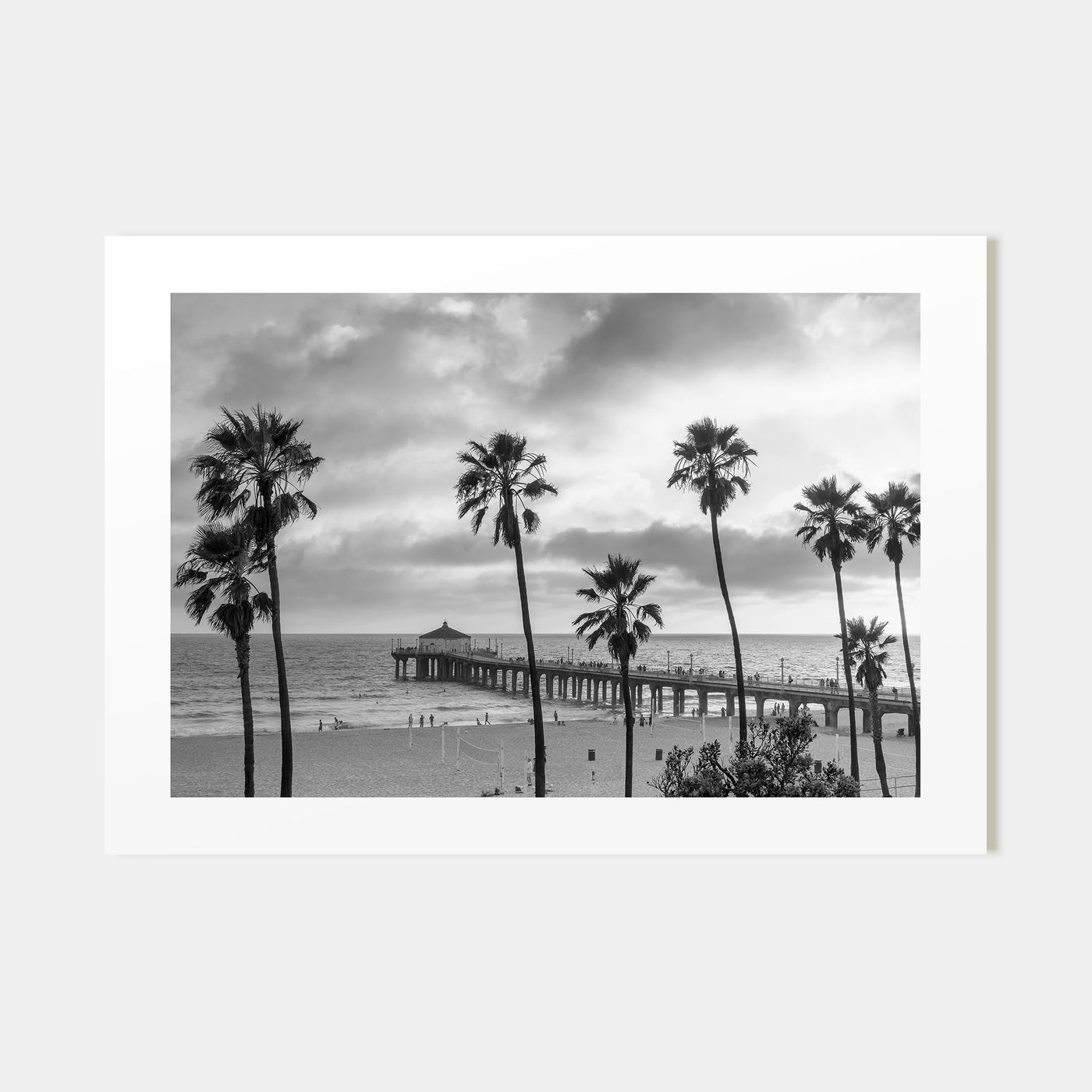 Malibu Landscape B&W Poster