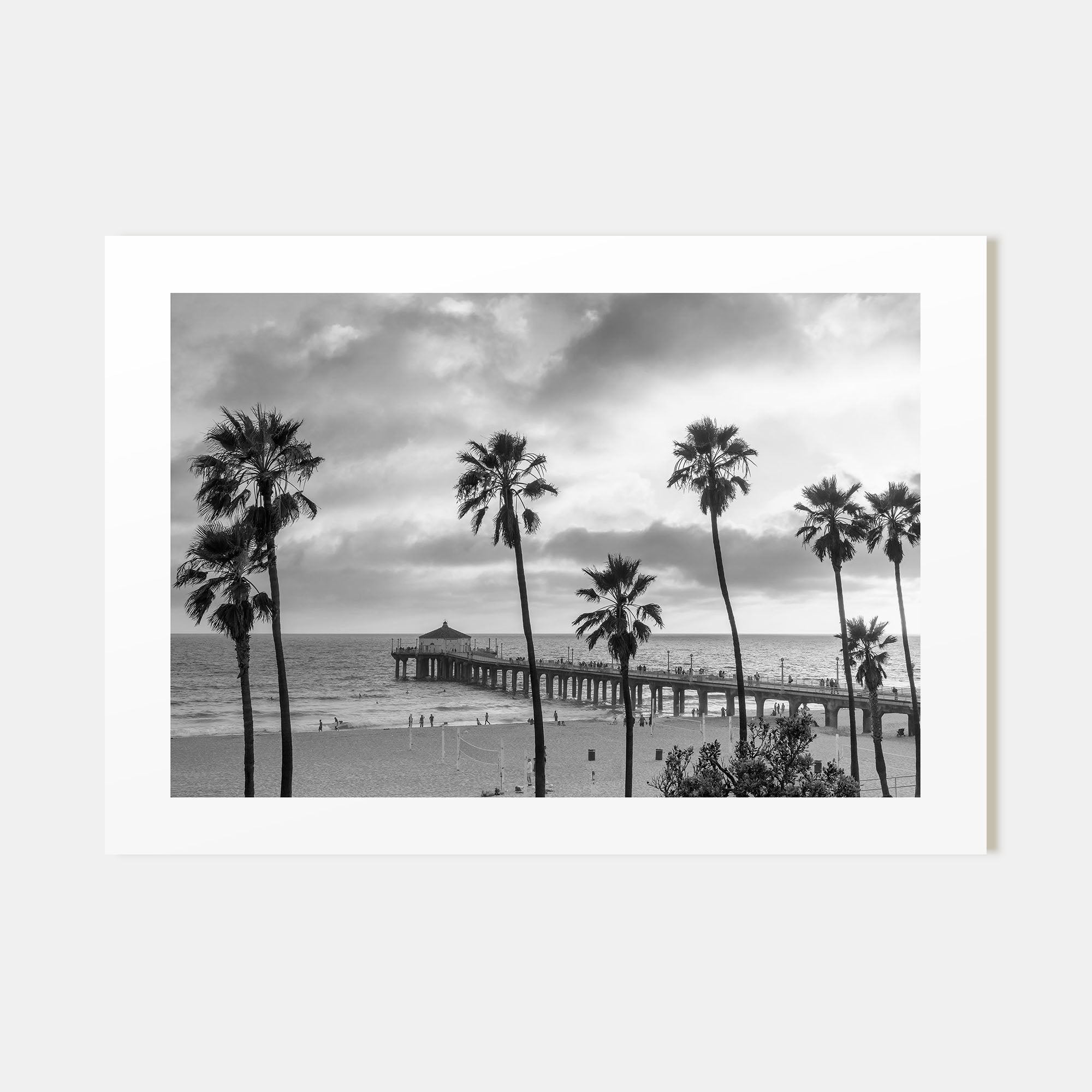 Malibu Landscape B&W Poster