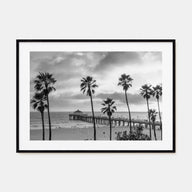 Malibu Landscape B&W Poster