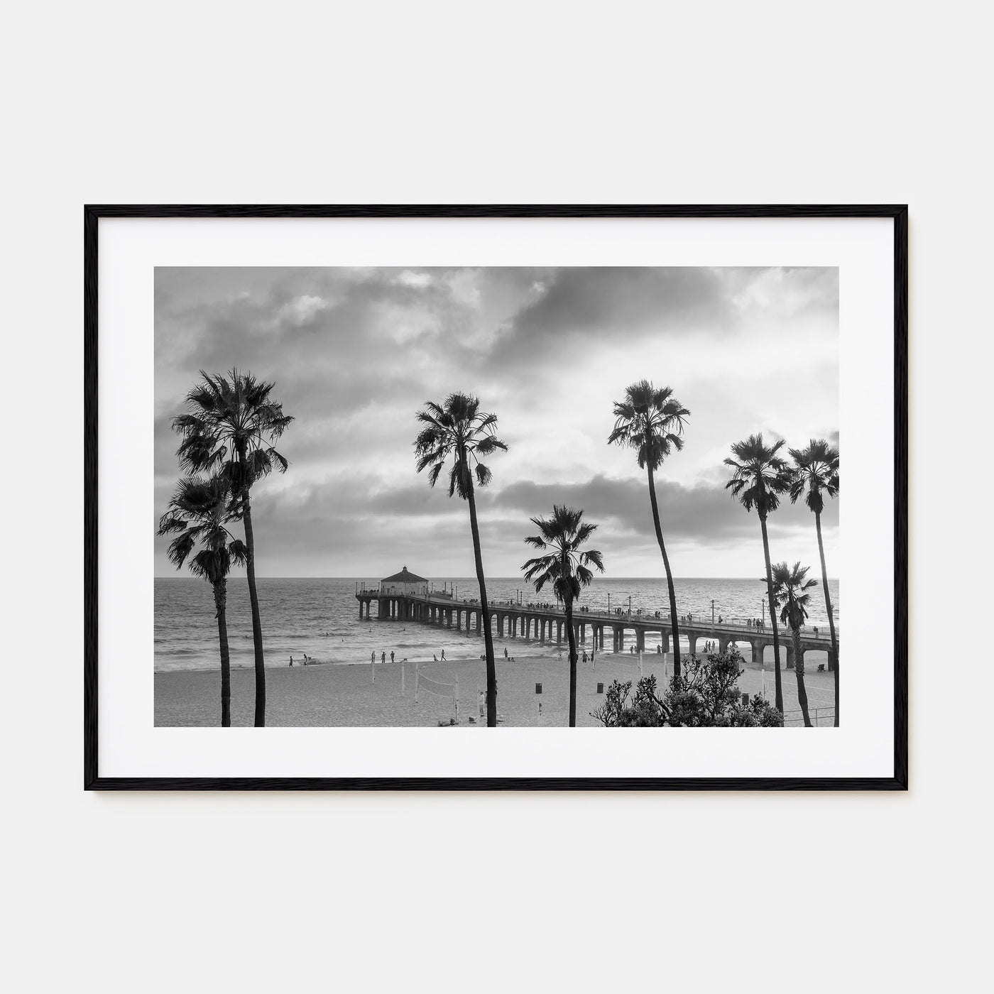 Malibu Landscape B&W Poster