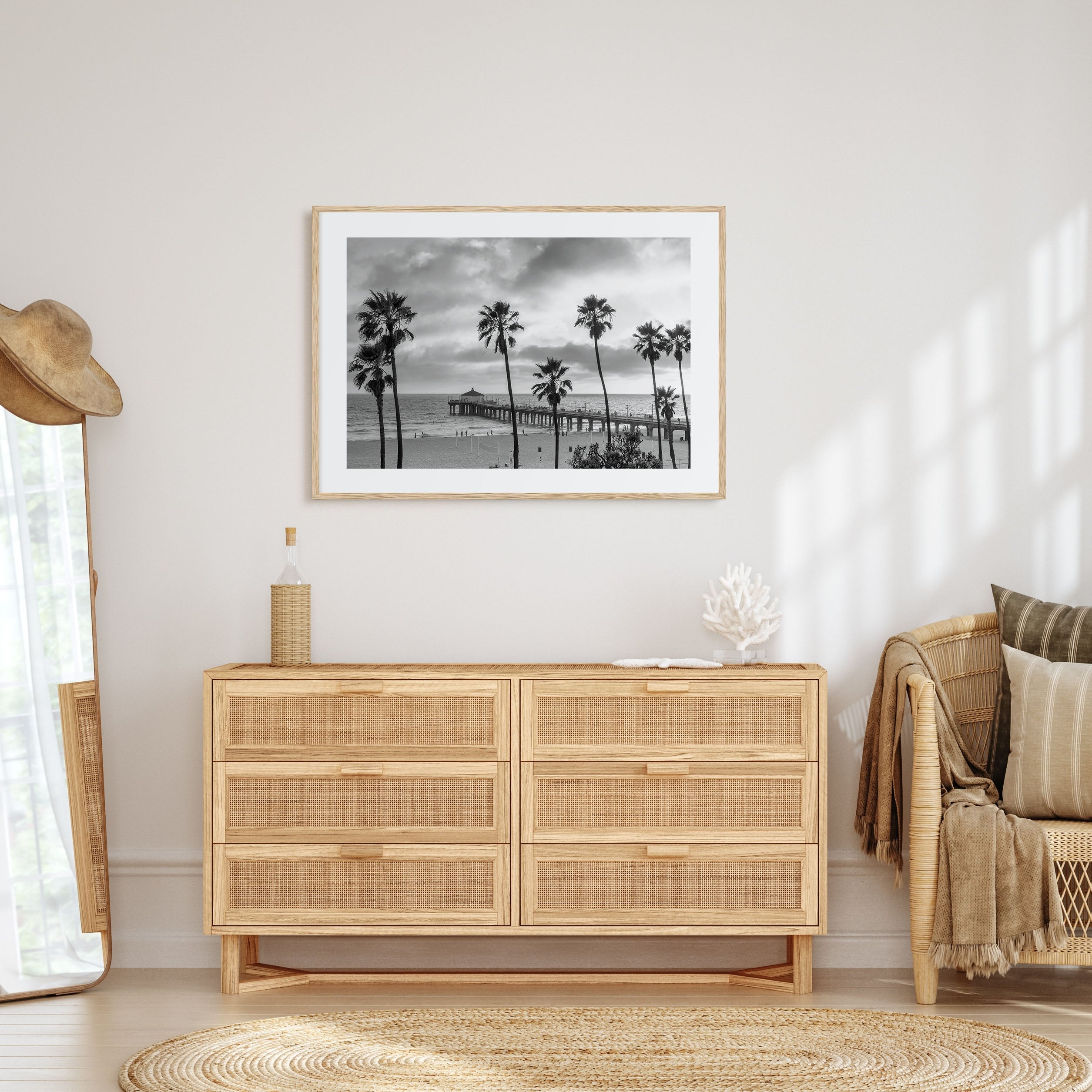 Malibu Landscape B&W Poster