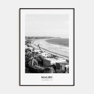 Malibu Portrait B&W No 2 Poster