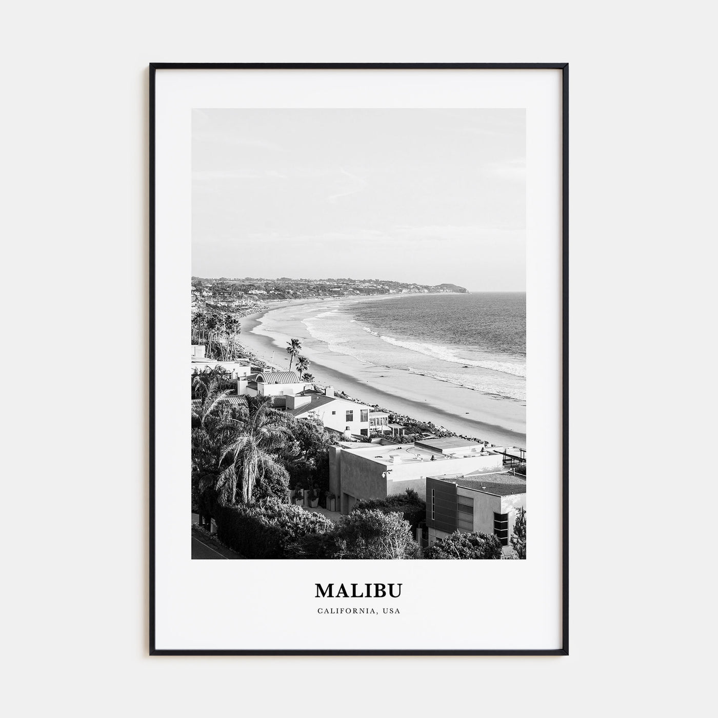 Malibu Portrait B&W No 2 Poster