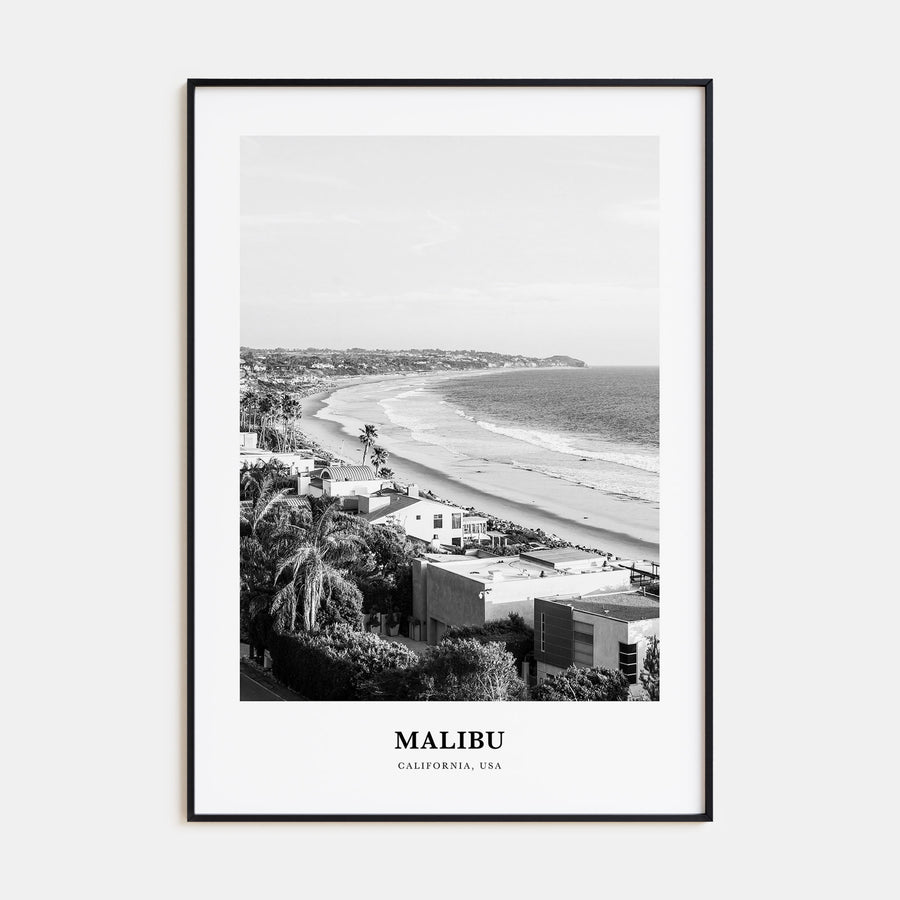 Malibu Portrait B&W No 2 Poster