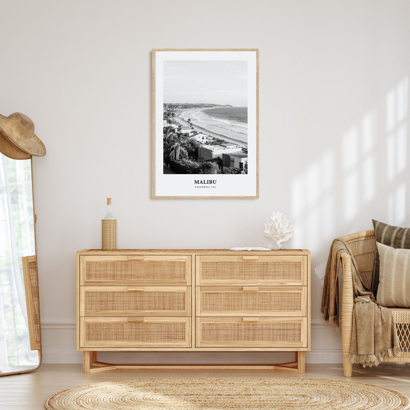 Malibu Portrait B&W No 2 Poster