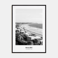 Malibu Portrait B&W No 2 Poster
