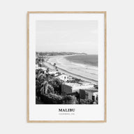 Malibu Portrait B&W No 2 Poster