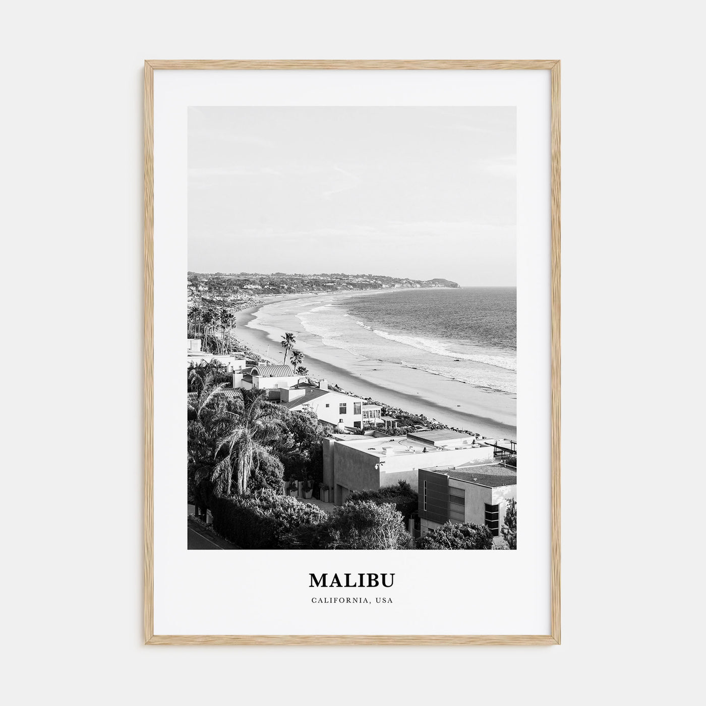 Malibu Portrait B&W No 2 Poster