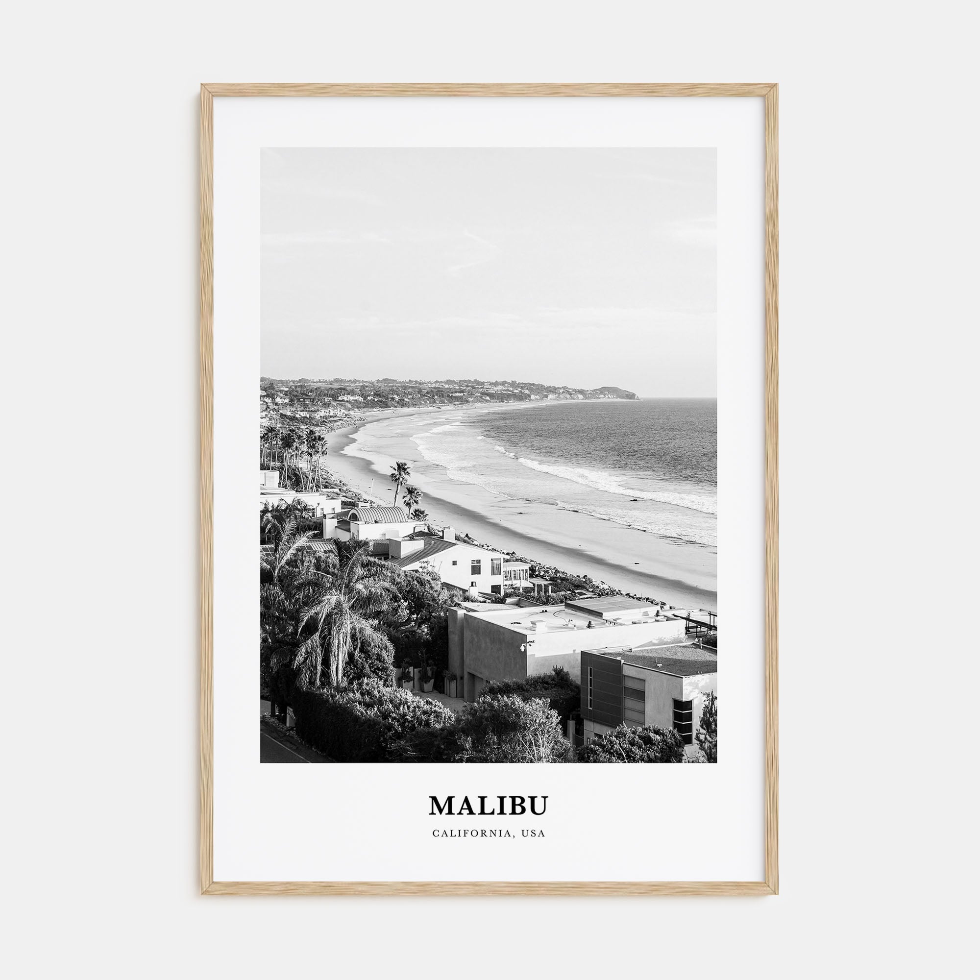 Malibu Portrait B&W No 2 Poster