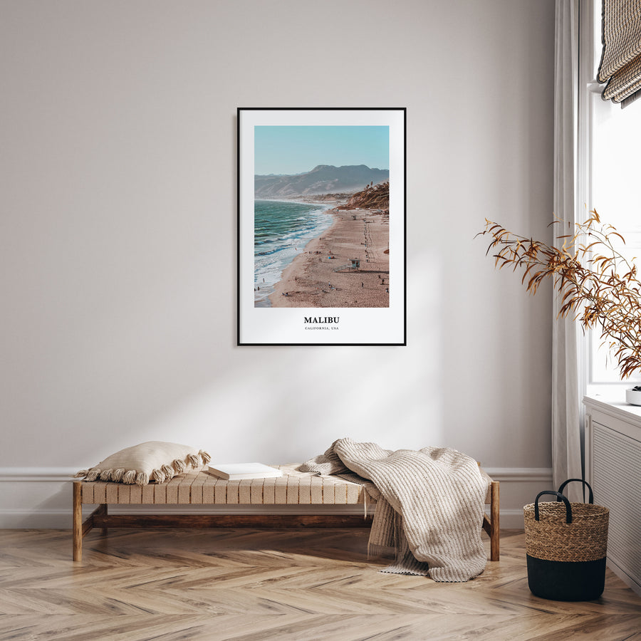 Malibu Portrait Color Poster