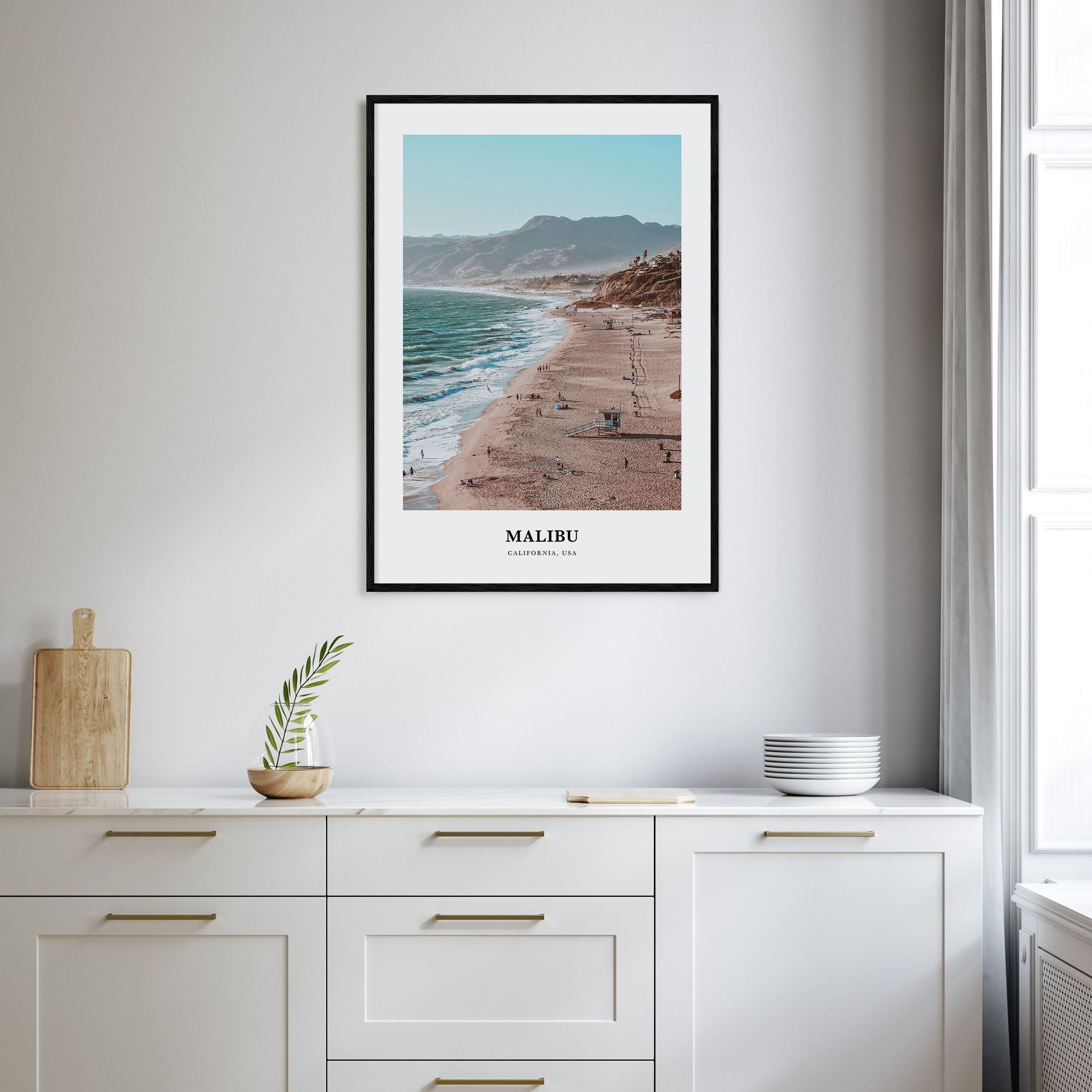 Malibu Portrait Color Poster