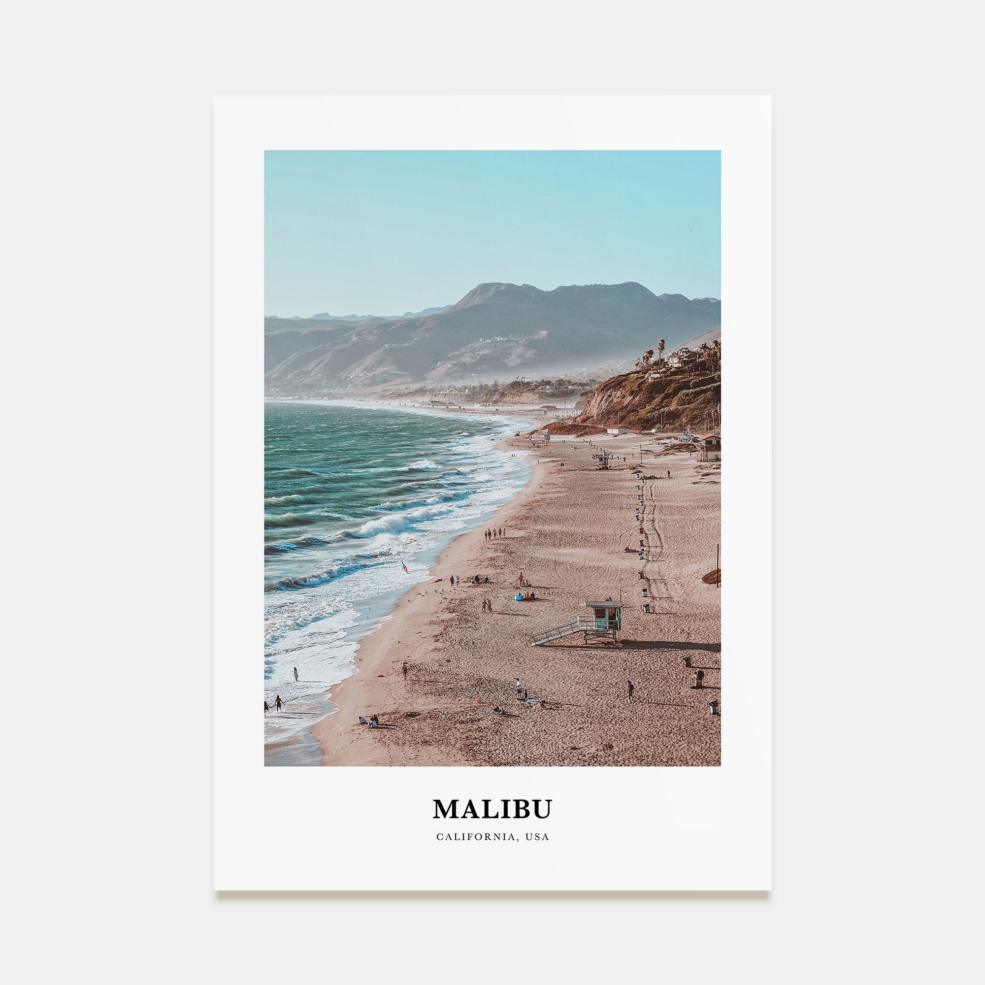 Malibu Portrait Color Poster
