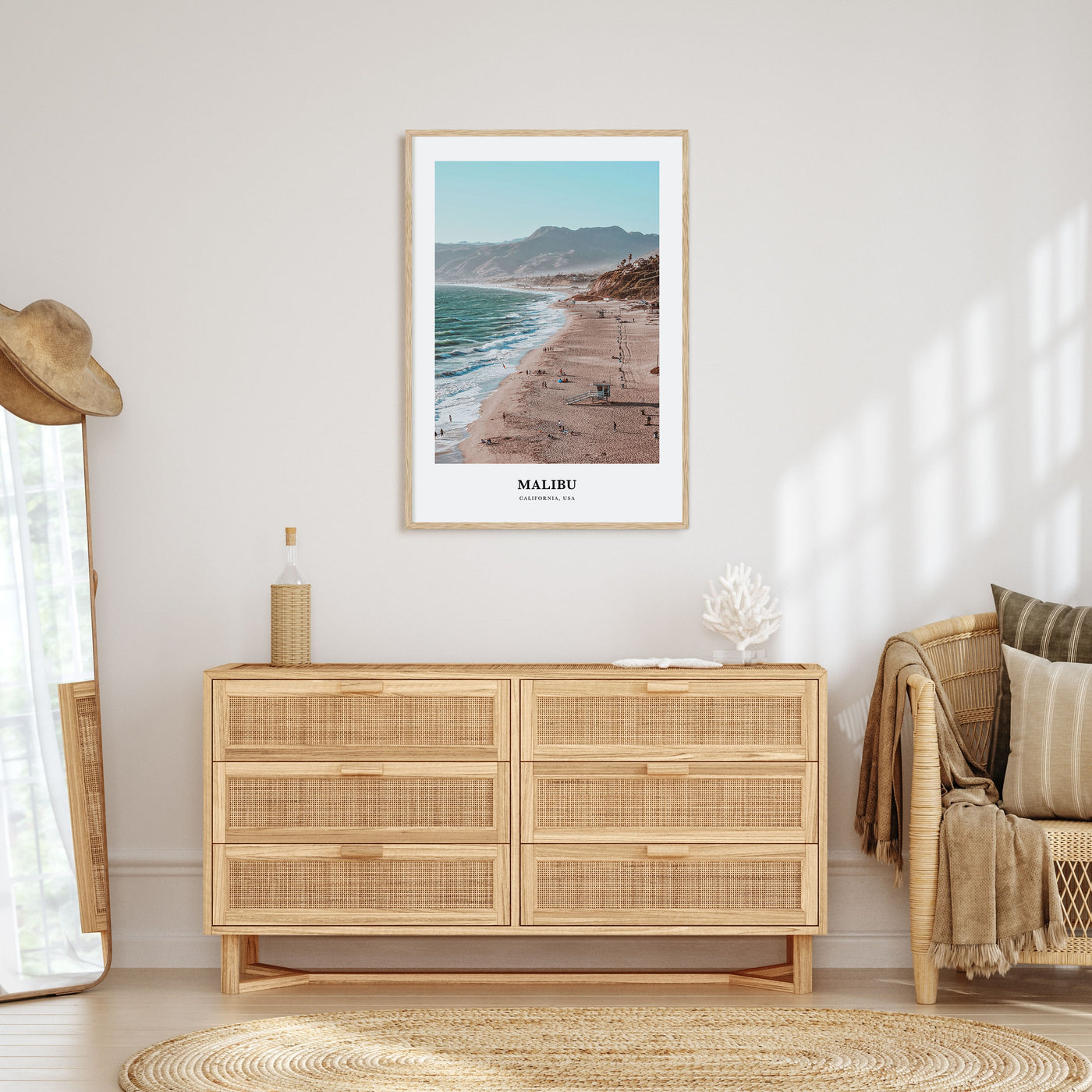 Malibu Portrait Color Poster