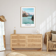 Maligne Lake Portrait Color Poster