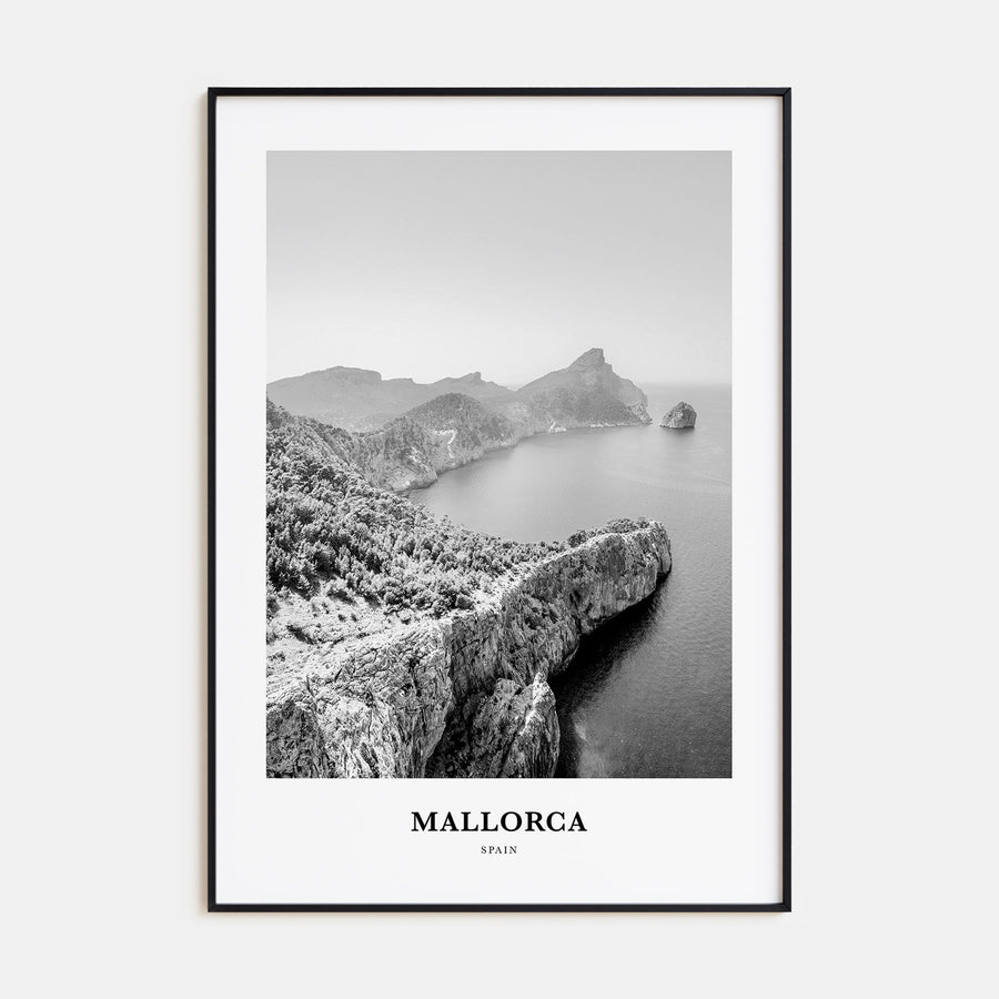 Mallorca Portrait B&W No 1 Poster