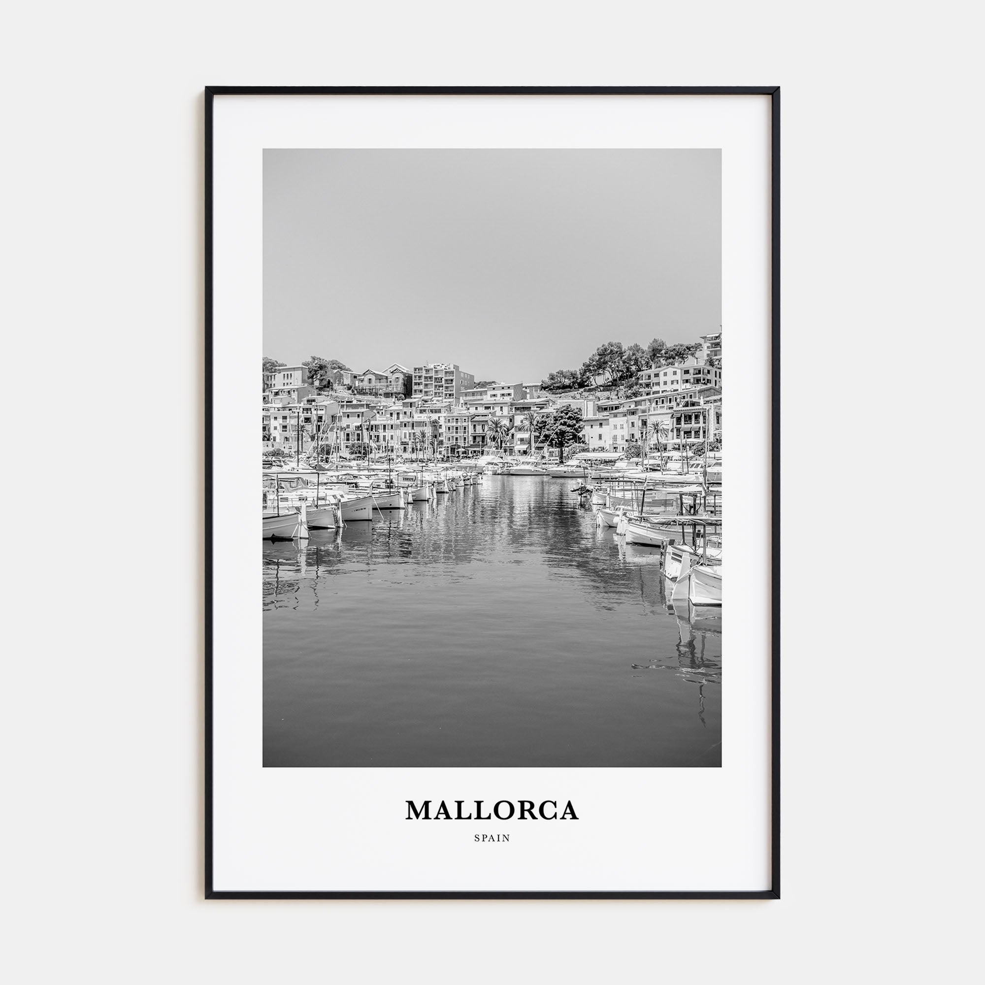 Mallorca Portrait B&W No 2 Poster