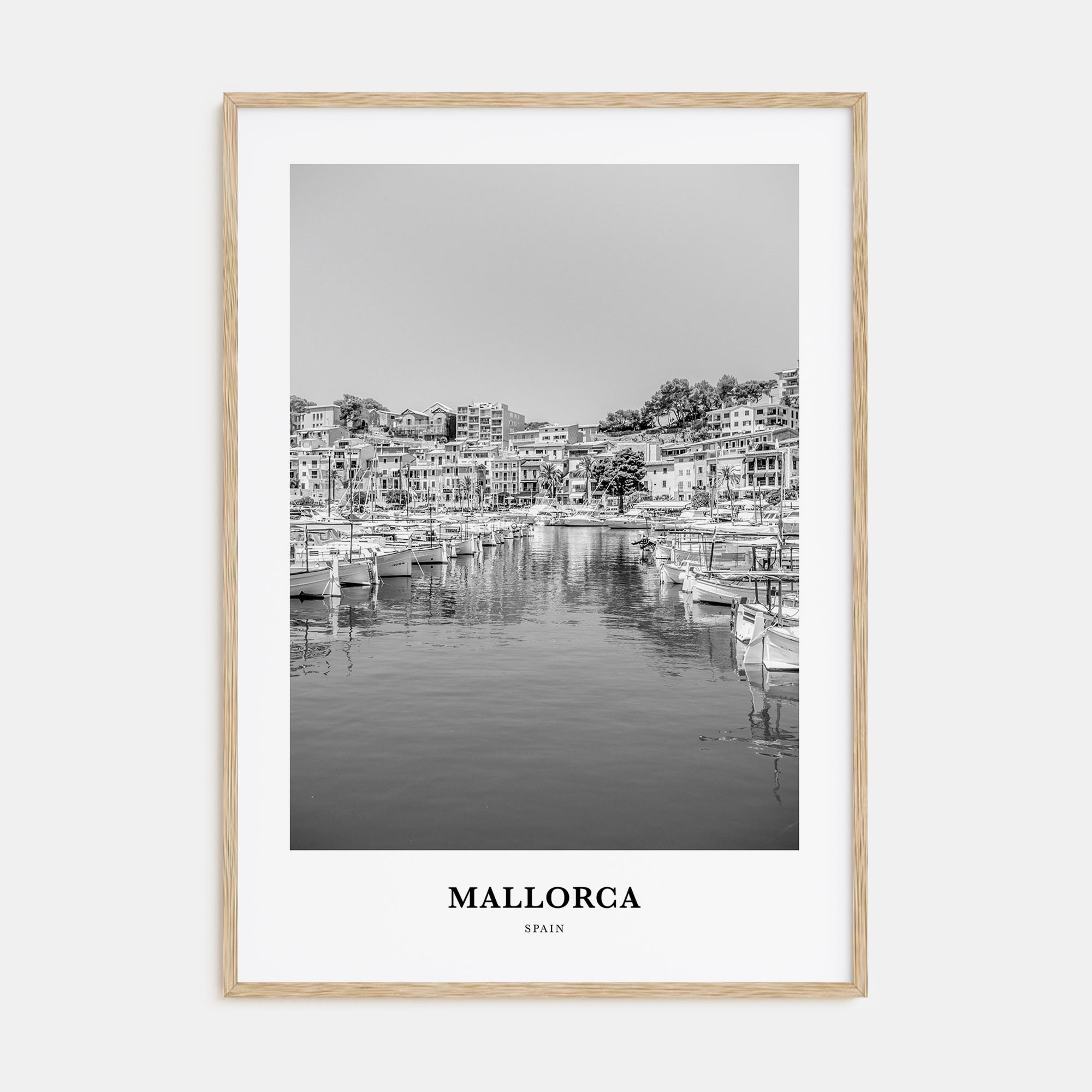 Mallorca Portrait B&W No 2 Poster
