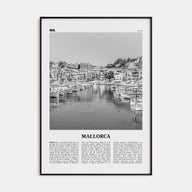 Mallorca Travel B&W No 2 Poster