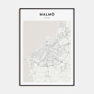 Malmö Map Portrait Poster