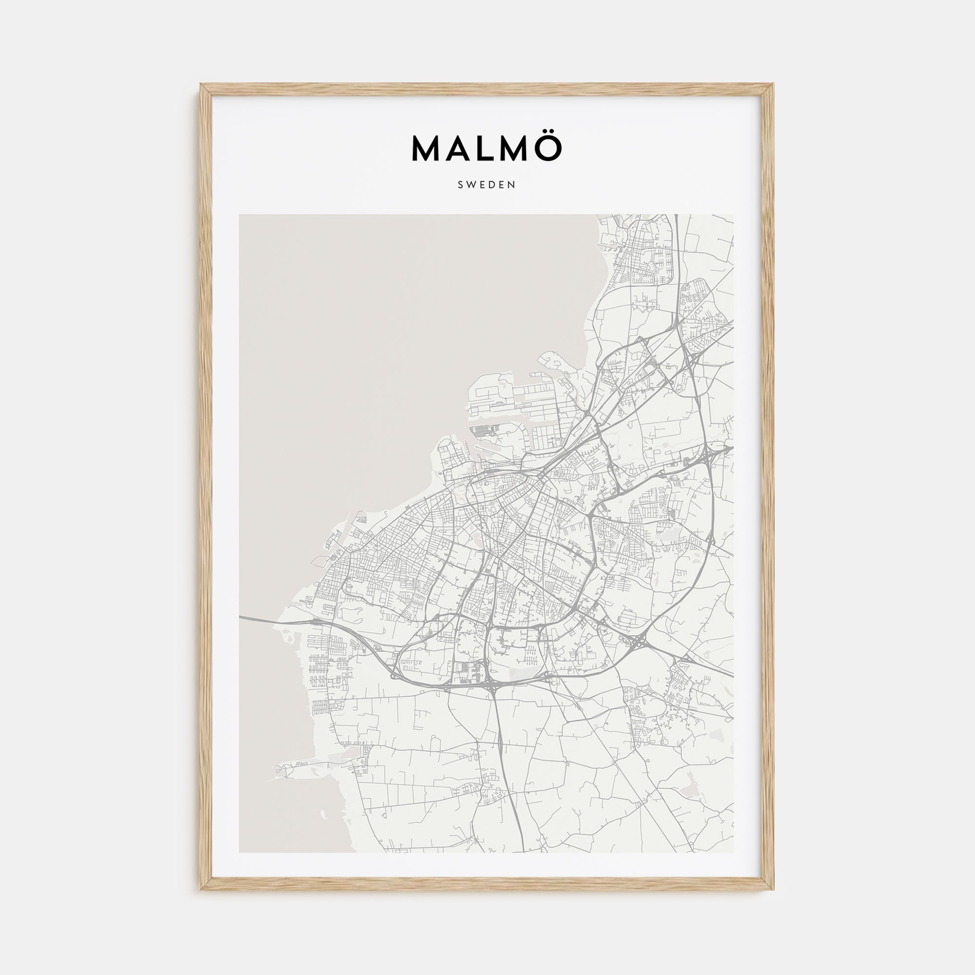 Malmö Map Portrait Poster
