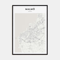 Malmö Map Portrait Poster