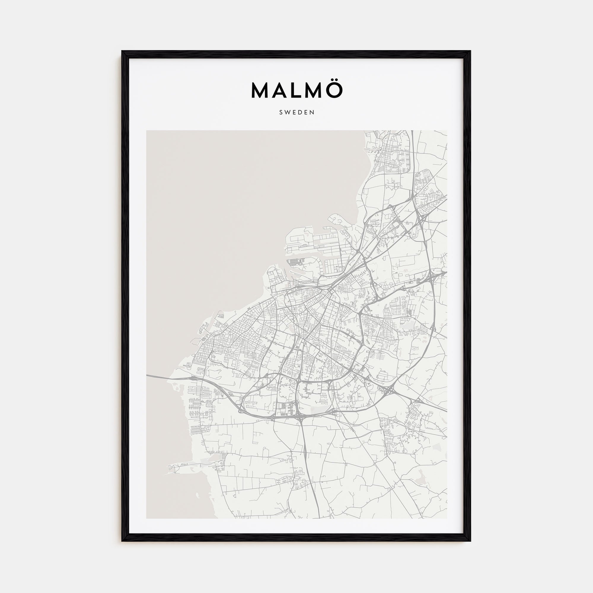 Malmö Map Portrait Poster
