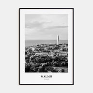 Malmö Portrait B&W Poster