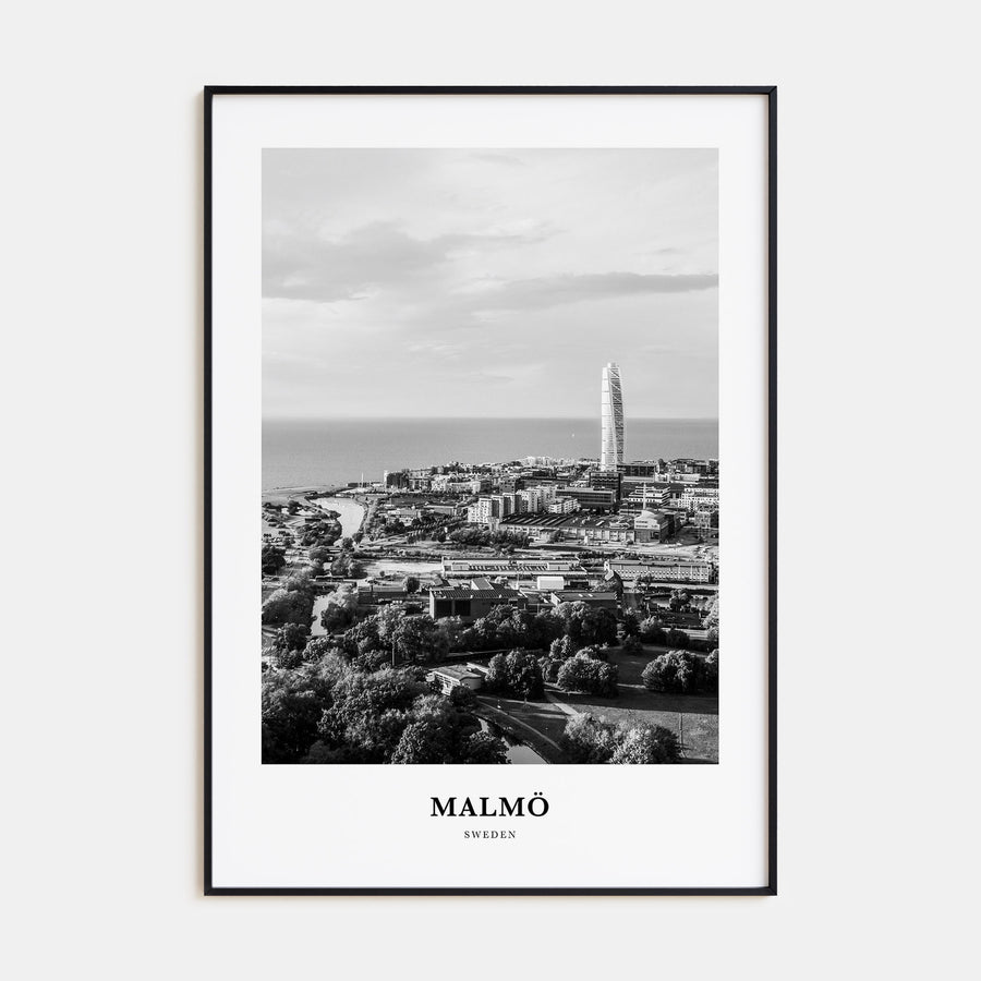 Malmö Portrait B&W Poster