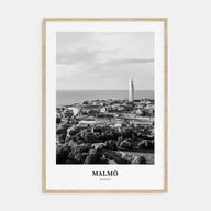Malmö Portrait B&W Poster
