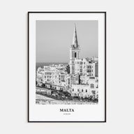 Malta Portrait B&W Poster
