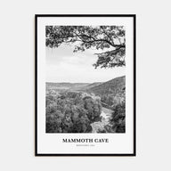 Mammoth Cave Portrait B&W Poster