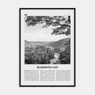 Mammoth Cave Travel B&W Poster