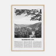Mammoth Cave Travel B&W Poster