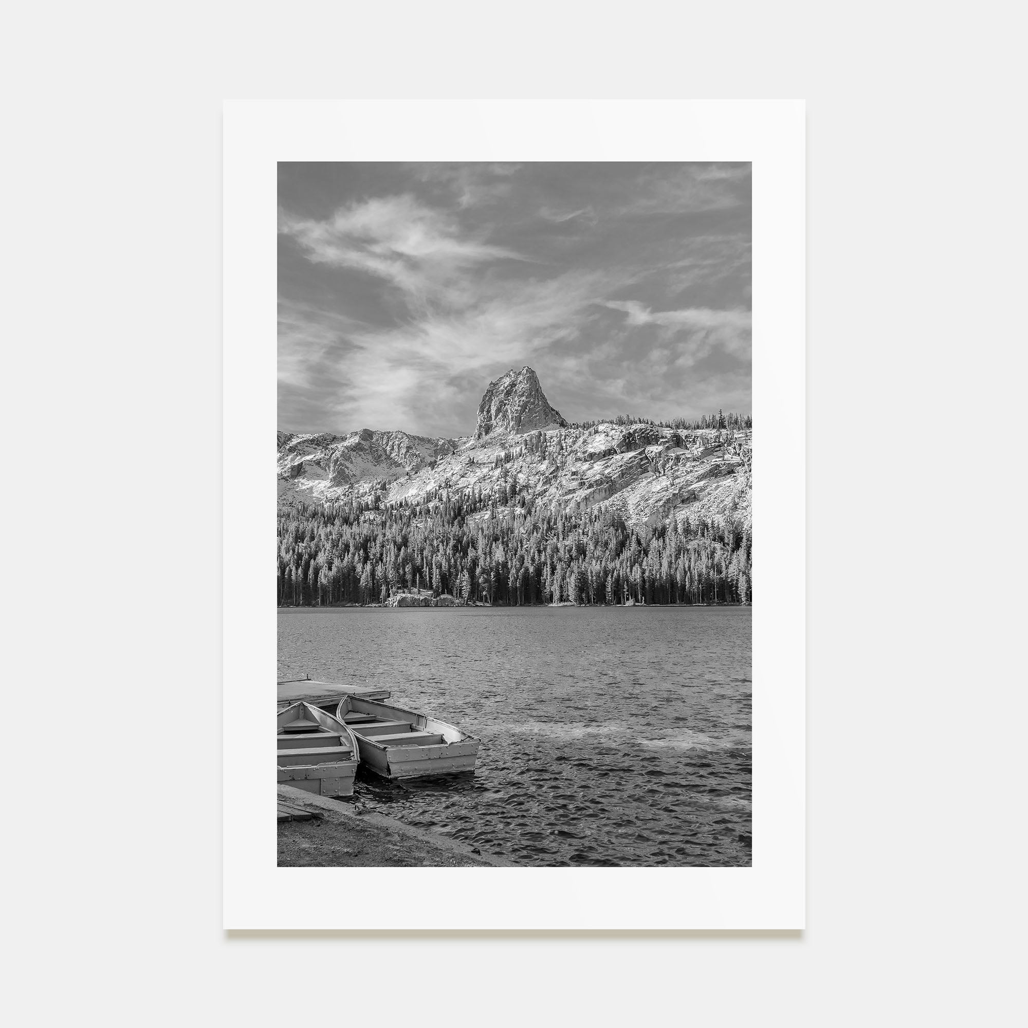 Mammoth Lakes Photo B&W Poster