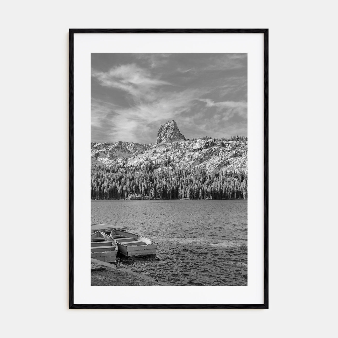 Mammoth Lakes Photo B&W Poster
