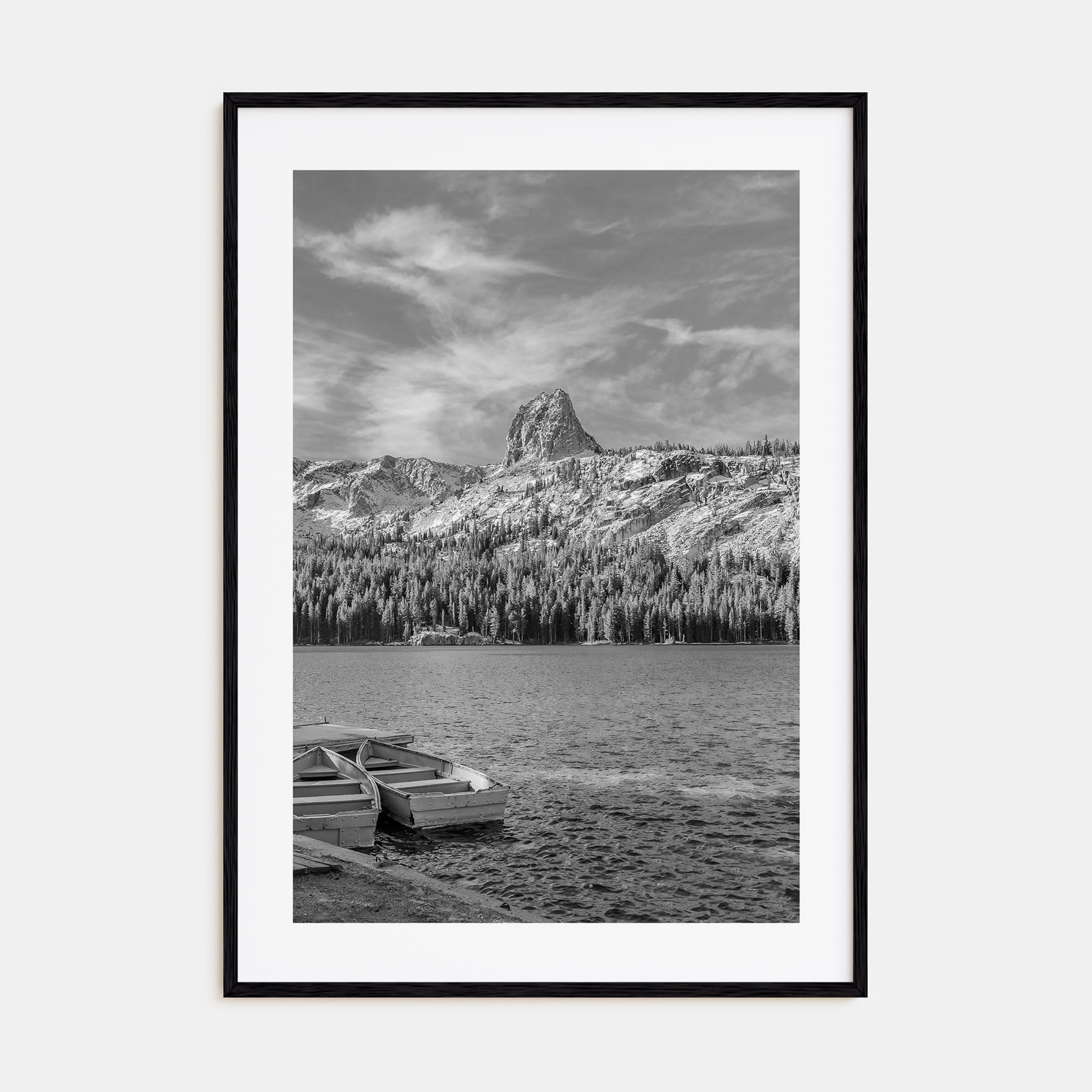 Mammoth Lakes Photo B&W Poster