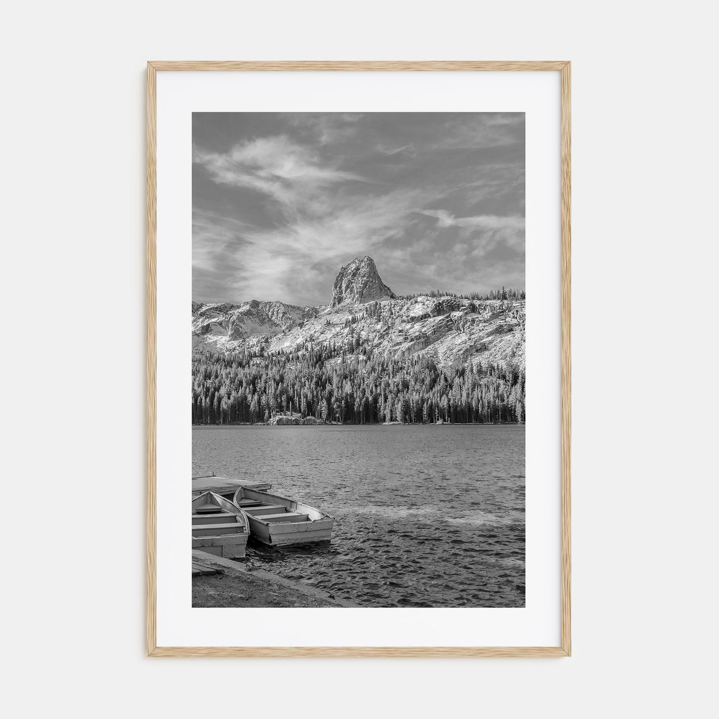 Mammoth Lakes Photo B&W Poster