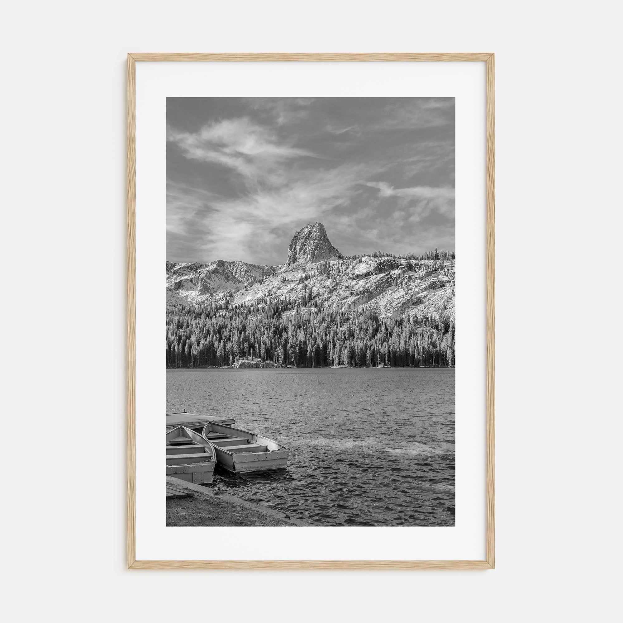 Mammoth Lakes Photo B&W Poster