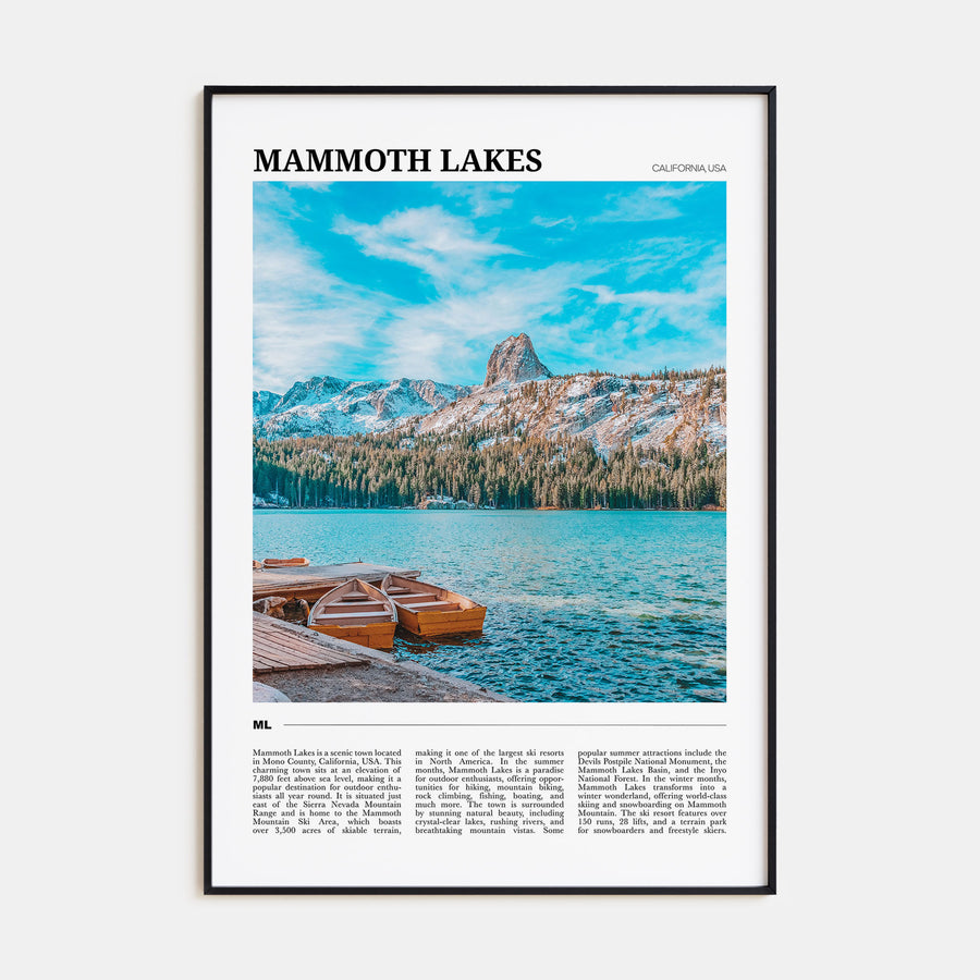 Mammoth Lakes Travel Color Poster