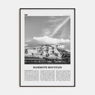 Mammoth Mountain Travel B&W Poster