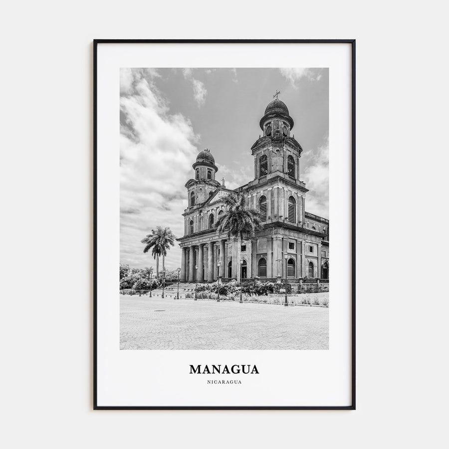 Managua Portrait B&W Poster