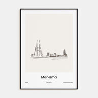 Manama Drawn Poster