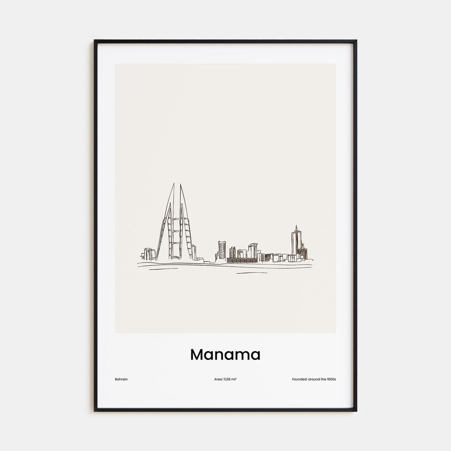 Manama Drawn Poster