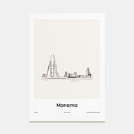 Manama Drawn Poster